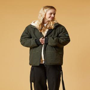 [셀피쉬] 리버시블 퀼팅 블루종 (SCF3JP02) (KHAKI+BLACK)