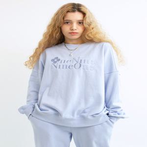 [일구구일] FLOWER LOGO SWEATSHIRT_SKY BLUE