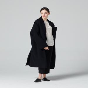 [세인트로브] 세인트로브와이드카라오버핏코트블랙
