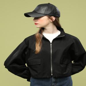 [콜릿] WOMEN 크롭 오버핏 숏 야상 점퍼 자켓 [BLACK]