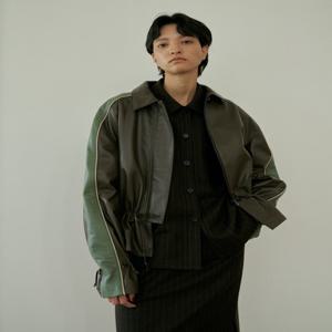 [티더블유더블유엘] 양가죽 자켓_브라운