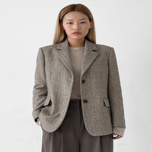 [노타] NEW HERRINGBONE DAYDAY JACKET BROWN