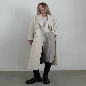 [노타] CLASSIC DOUBLE WOOL COAT CREAM