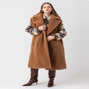 [페이지] Boucle long vest_BROWN