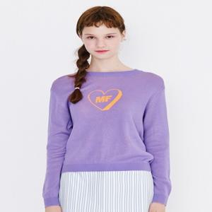 [마가린 핑거스] MF heart knit (purple)