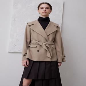 [비먼] belted sailor jacket_beige