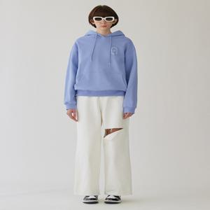 [로라로라] ROLA SMALL LOGO HOOD T-SHIRT LIGHT BLUE