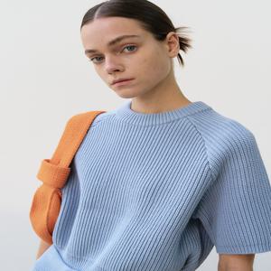 [메종마레] Lounge Knit Top, Sky Blue