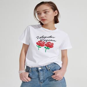 [원더비지터] Rose Logo T-shirt