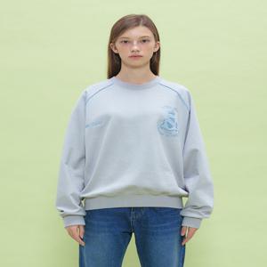 [유니스튜디오] EMBLEM RAGLAN SWEATSHIRT (LIGHT GREY)