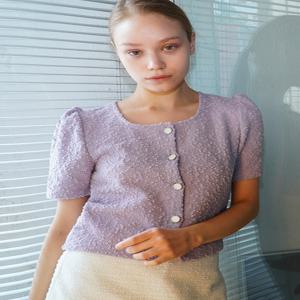 [데미지니모닉] 버블 퍼플 가디건_ Bubble PP CD