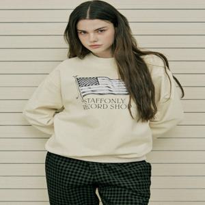 [스텝온리] OLD GLORY SWEATSHIRTS (MELANGE IVORY)