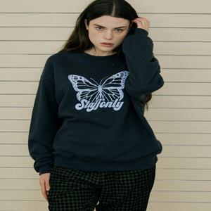 [스텝온리] BUTTERFLY SWEATSHIRTS (NAVY)