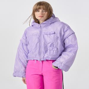 [워브먼트] 투웨이 구스 숏 점퍼 라일락