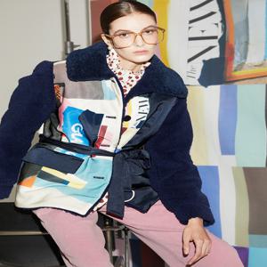 [아이앤모어] Patchwork Reversible Puffer&Echo Fur Jacket_패치워크 양면패딩&에코퍼 자켓
