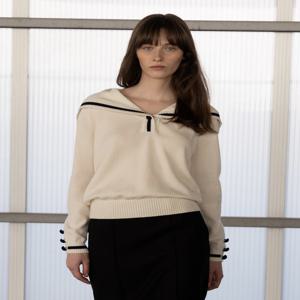 [마레디마리] Cashmere 100% Marin Knit Ivory