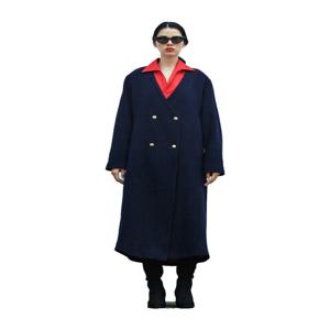 [롬헤븐] 니트맥시롱울코트네이비