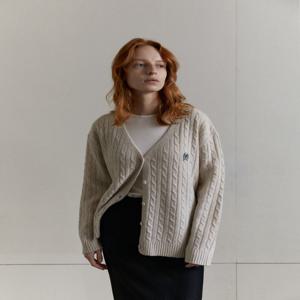 [스탠다드 블루] classic cable cardigan - oatmeal