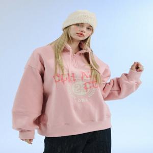 [우아] 로고아노락스웨트셔츠핑크