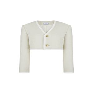 [구아슈] CROPPED TWEED JACKET_IVORY