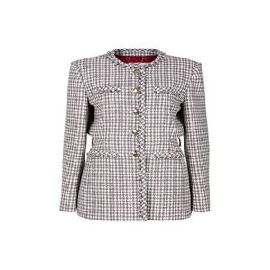 [와이씨에이치] CUT-OUT TWEED JACKET (IVORY)