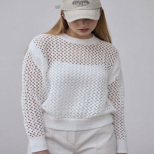 [루에브르] Cubic Net Knit Pullover SK3SP150-01