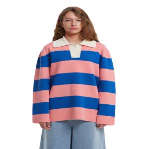 [트렁크 프로젝트] Stripe Polo Sweater_PINK/BLUE