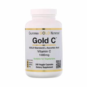 [아이허브] 캘리포니아골드뉴트리션 비타민C 1000mg 240캡슐, 골드C 식물성 CGN Gold C