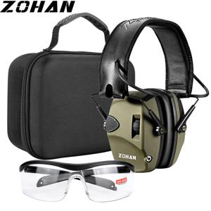 ZOHAN Earmuffs 전자 청력 보호 촬영을위한 활성 헤드폰 귀 보호 소음 감소 활성 사냥 헤드폰