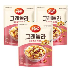 포스트 그래놀라 크랜베리 아몬드 570g x3