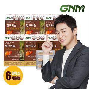 GNM 조정석 건강한 간 밀크씨슬 6박스(총 6개월분) / 간건강 실리마린 비타민B 판토텐산