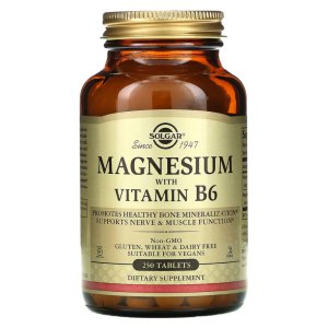 솔가 비타민B6 25mg 마그네슘 400mg 250정 피리독신