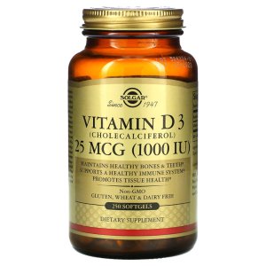 솔가 지용성 비타민 D3 디 D 1000IU 콜레칼시페롤 250