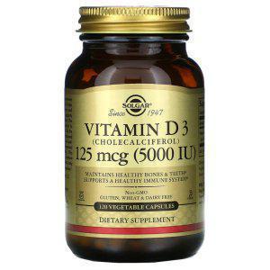 솔가 지용성 비타민 D3 디 D 5000IU 120캡슐
