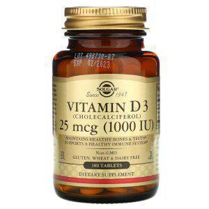 솔가 지용성 비타민 D3 디 D 1000IU 콜레칼시페롤 180