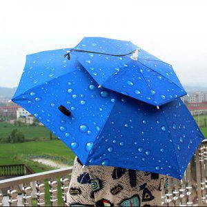 머리에 쓰는 핸즈프리 낚시 등산 농사 햇빛 가리개 2단 양산 우산 아이디어 상품 모자 M10876