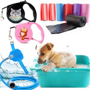 강아지 외출필수품  배변봉투부터  리드줄 물병 이동가방까지    편리한 반려동물용품 모음전