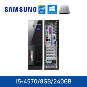 삼성전자 슬림 SSD 기본 장착 사무형 컴퓨터 데스크탑 PC 본체 i5-4570/8GB/240GB/윈도우10