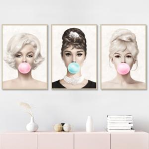 마릴린 먼로 오드리 헵번 그림 포스터 액자 거실 카페 미용실 네일샵 소품 벽 인테리어 