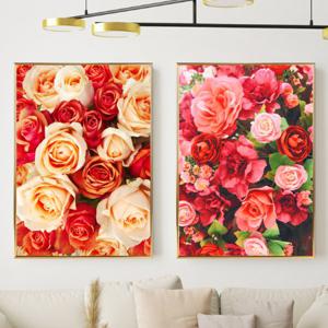 인테리어 액자 캔버스 카페 식물 장미 꽃 그림 포스터 집들이 개업 선물