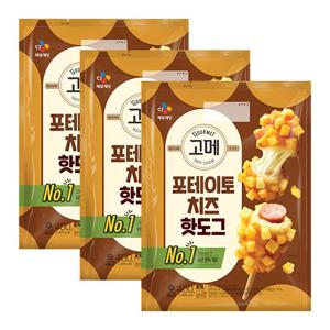 [CJ] 고메 포테이토치즈 핫도그400g 3개