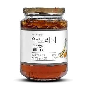 이고장식품 약도라지꿀청 500g/꿀함량 50% 꿀차 도라지차 국내산