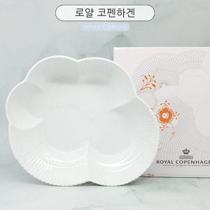 [로얄코펜하겐] 화이트 엘레멘츠 서빙접시 19cm