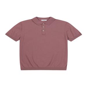 [페라로밀라노] 남성 에센셜 카라 반팔 스웨터 핑크 (AECA20173)