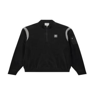 [PIGC] 남성 우븐 퀼팅 니트 스웨터 블랙 (SFC240439)