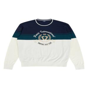 Color Block Crew Neck Sweater_Navy (Men) (Z0C230149)