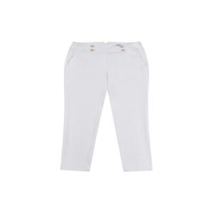 Double Button Semi High Waist Pants_White (Q0C720331)