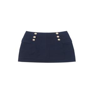 High-Waist H Line Skirt_Navy (Q0BQ30449)