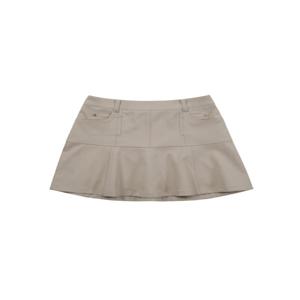 Feminine Flare Skirt_Dark Beige (Q0CQ10454)