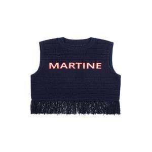 Fringe Knit Vest_Navy (Q0C410349)
